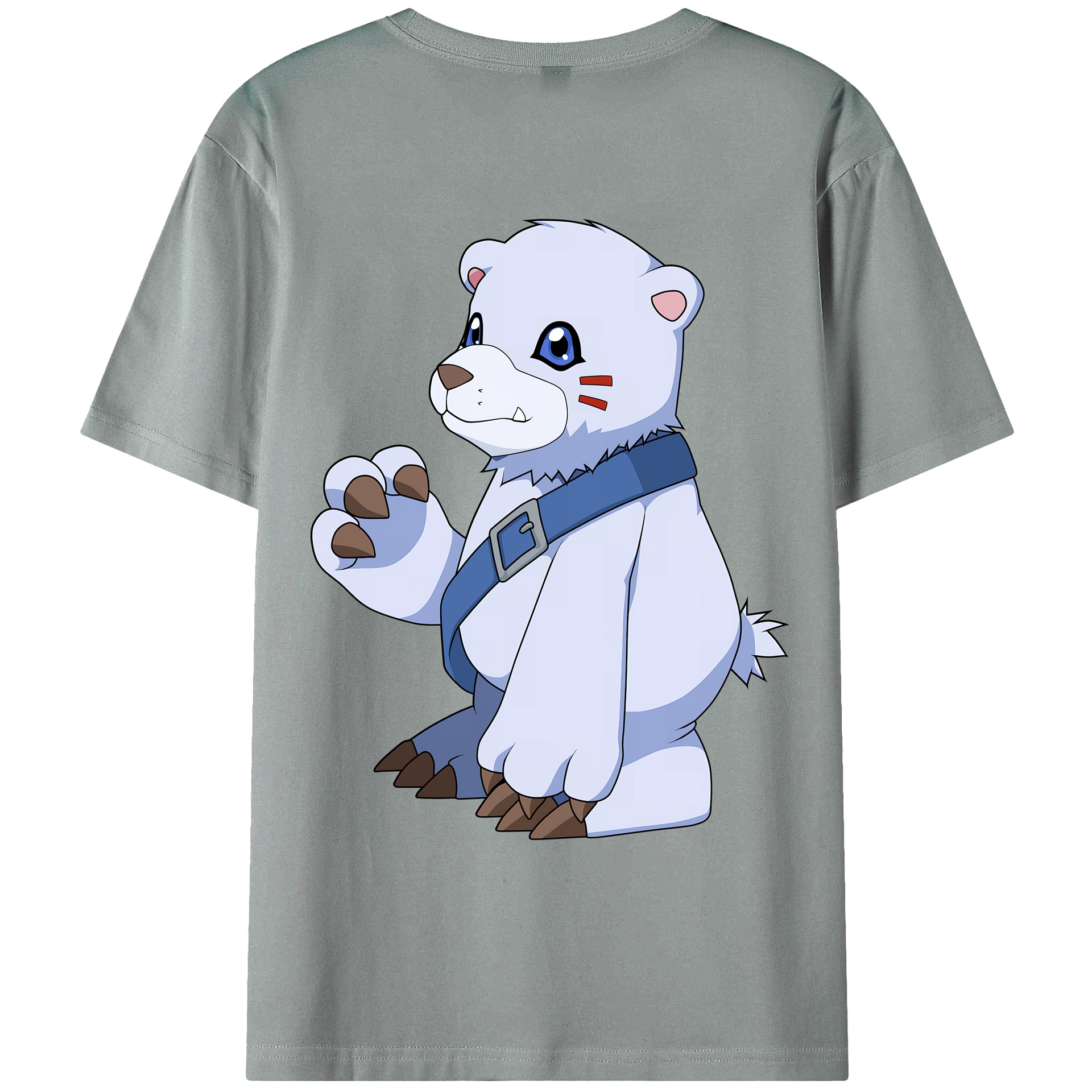 （画像用） Digimon デジタルモンスター/デジモン 綿100％ メンズ半袖Tシャツ（バックプリント） 通気性